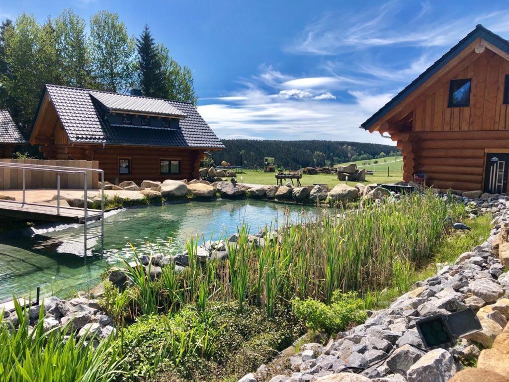 Naturstammhaus Und Appartements Zum Brockenbaecker Tanne Esterno foto