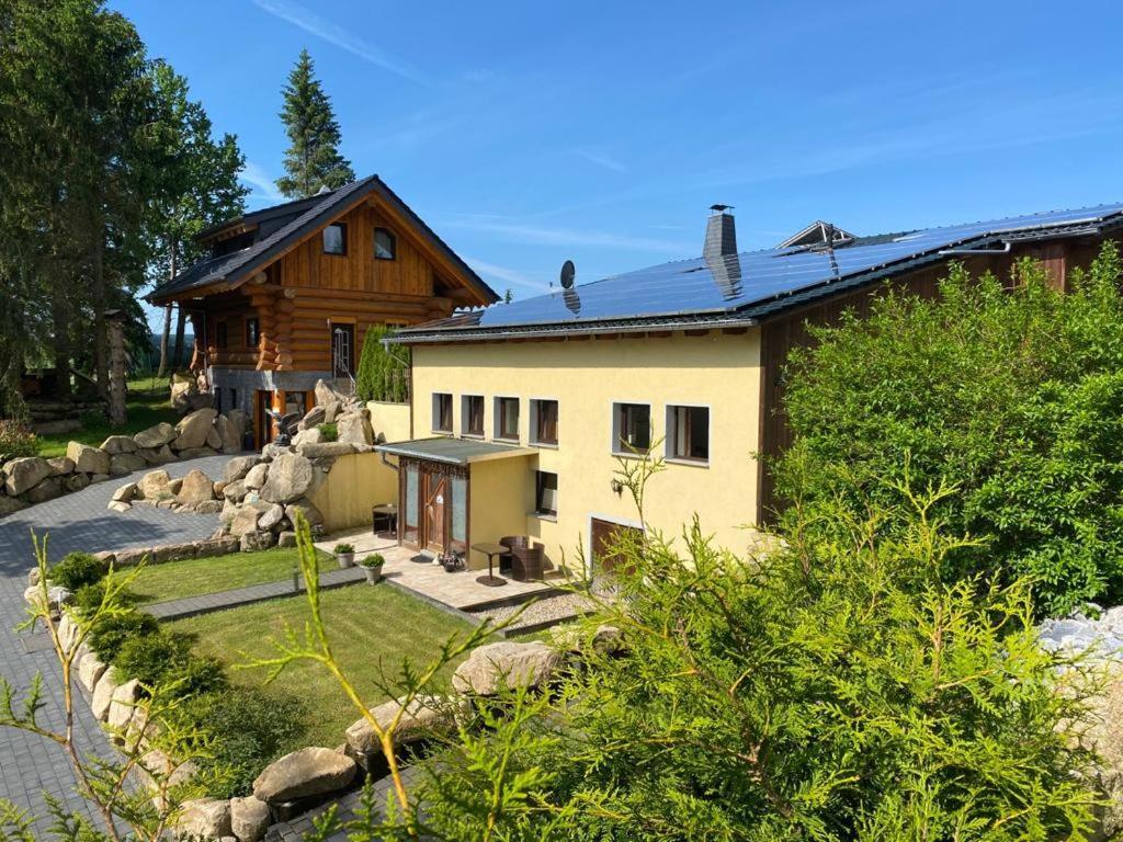 Naturstammhaus Und Appartements Zum Brockenbaecker Tanne Esterno foto