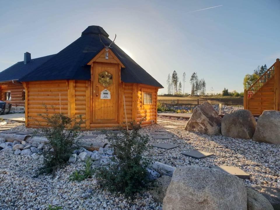 Naturstammhaus Und Appartements Zum Brockenbaecker Tanne Esterno foto