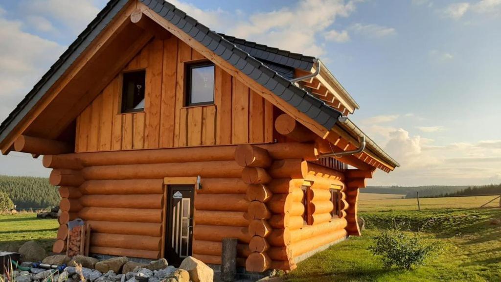 Naturstammhaus Und Appartements Zum Brockenbaecker Tanne Esterno foto